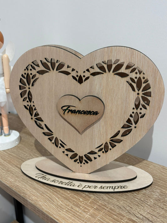 LAMPADA CUORE INTAGLIATO