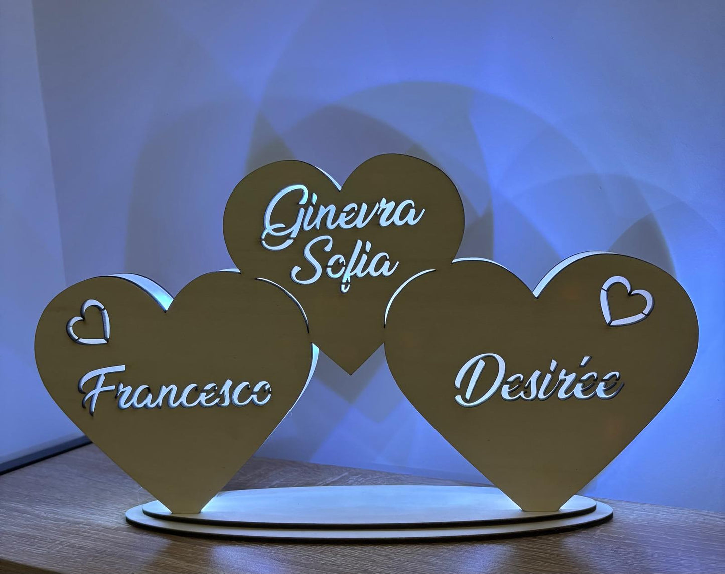 LAMPADA TRE CUORI